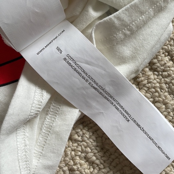 MINKPINK Miso Sleepy Crop Tee NWOT - Picture 4 of 6